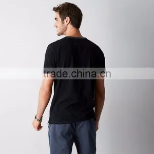Modal and Cotton Blank T-shirts Short Sleeve Graphic Henley Wholesale Polo T-shirts With Logo T-shirts Japanese Cotton thumbnail-3