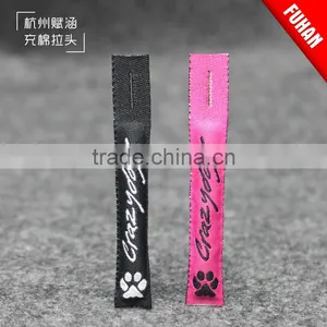 Woven Zipper Puller Design With Logo For Clothes thumbnail-6