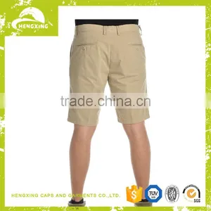 Pants Trouser Custom Mens Beige Cotton Casual Shorts thumbnail-1