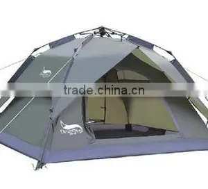 T18 Fiberglass Pole Automatic Double Canopy Tent Outdoor 3-4 People thumbnail-2