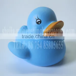 5cm Mini Skyblue Rubber Duck, Mini Light Blue Rubber Duck, Floating Blue Rubber Ducky With Logo Imprint thumbnail-1