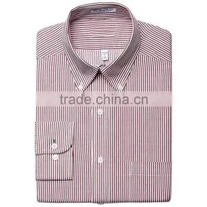 High Quality Embroidered Check Shirt Brand Name Men Dress Shirts thumbnail-2