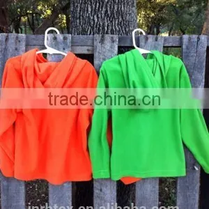 Custom Pull Over Micro Polar Fleece Hoodies thumbnail-2