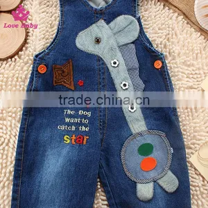 Wholesale Baby Jeans Children Denim Overalls Kids Carton Giraffe Fashion Jeans thumbnail-2