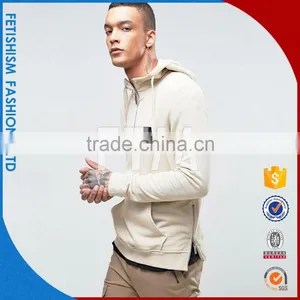New Spring and Autumn Cotton Fashion Man Thin Solid Blank Alabaster Mens Hoodie Hoody thumbnail-1