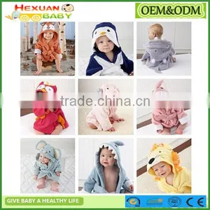 Hooded Animal Bathrobe Cartoon Baby Towel Character 10 thumbnail-1
