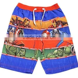 Kids Funny Boutique Clothing With Cartton Super Hero Printing on Boys Super Hero Swimming Shorts thumbnail-4