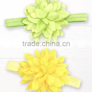New Lime And Yellow Baby Floral Headband Set Cute Toddler Headbands Cute Infant Clothing HA90421-41 thumbnail-1