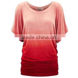 Autumn Europe and the United States Foreign Trade Easy Leakage Shoulder Lady T-shirt With Short Sleeves thumbnail-1