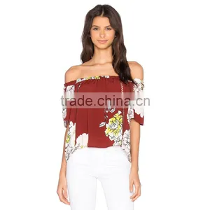 Guangzhou Supplier Women Chiffon New Style Blouse Patterns thumbnail-1