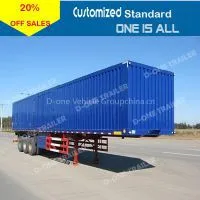 D-one Supply 3 Axles Utility Box Van Semi Trailer thumbnail-1