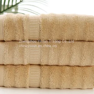 Wholesale Bamboo Fiber Pure Color Water Absorption Bath Towel thumbnail-1