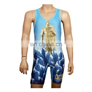 Cheap Sublimated Wresting Singlet Youth thumbnail-1