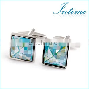 Fashion Character Green Mother of Pearl Cufflink Famous Pearl Jewelry thumbnail-1
