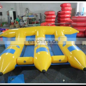 0.9mm PVC Tarpaulin Durable Inflatable Flyfish Towable Banan Float Water Games thumbnail-1