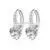 New Arrival Cute Stud Silver Jewelry Earrings Latest Hanging Rhinestone Clip On Earrings thumbnail-3