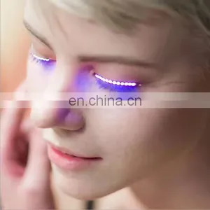 Newest Shining Charming LED Eyelashes for Party Halloween Christmas Powered LED Lashes thumbnail-2