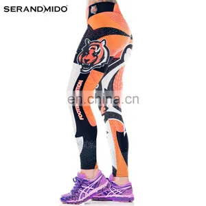 Wholesale Print High Waist Custom Womens Yoga Pants thumbnail-3