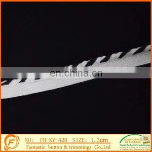 Black and White Mix Color Fashion Braid for Clothes Garments and Dress thumbnail-2