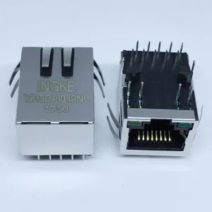 JD0-0001NL YKGD-8049NL Through Hole Single Port RJ45 Ethernet Connectors thumbnail-1