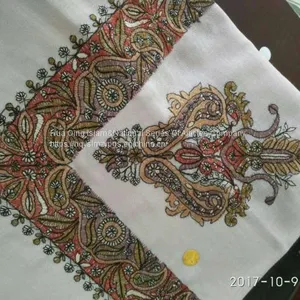 Arab Wool Embroidery Scarf / Arab Scarf / Arab Wool Acrylic Embroidery Scarf / Muslim Hijab Scarf thumbnail-4