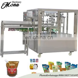Liquid Detergent Doypack Spout Pouch Filling Packing Machine/Jelly/Milk Pouch Capping Machine thumbnail-3
