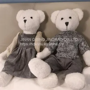 Teddy Bear Plush Toy With Pattern Skirt And Trousers From China Manufacture thumbnail-1