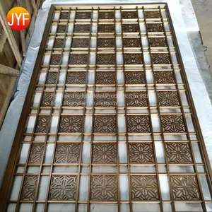 Foshan Factory Modern Style Personalize Stainless Steel Laser Cut Privacy Folding Metal Screen Divider thumbnail-5