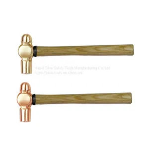 Anti Spark Hand Tools Ball Peen Hammer With Wooden Handle thumbnail-1