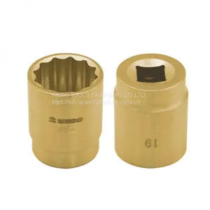 WEDO Non Sparking Aluminum Bronze 3/8 Drive Socket thumbnail-2