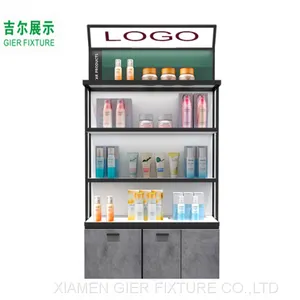 Design Beauty Supplies Store Display Stand Retail Makeup Shelves Cosmetic Display Rack thumbnail-4