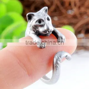 Fashion 18 Carat White Gold Diamond Ring Fashion Style for Girl thumbnail-1