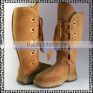 2016 High Quality Red Leather Over Knee Young Girl Boots thumbnail-1