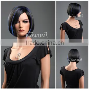 W3050 Unprocessed Wholesale 5a Grade Raw Natural Short Human Hair Wigs for Young Women thumbnail-1