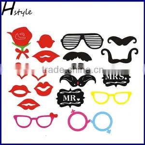Wedding Decoration Popular Glasses Photo Booth Props DIY Mask PFB0014 thumbnail-1