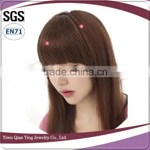 Fashion Girl Synthetic Clip Natural Hair Neat Bangs thumbnail-3