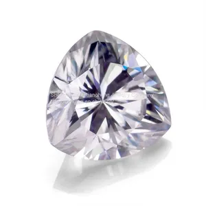 Loose Moissanite Bead 5*5mm Trillion Cut Small Size EF Color - (Color: EF) Melee Moissanite thumbnail-1