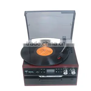 Classical Turntable With AM FM Radio CD Cassette/ USB Recorder & MP3 Player thumbnail-3