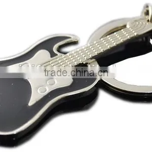 Wholesale Fashion Guitar Metal Keychain thumbnail-2