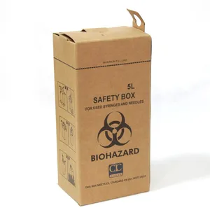 3l 5l 7L10l 15l 20l Sharp Boxes Medical Waste Container Box Collection Paper Safety Box for Syringe thumbnail-4