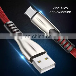 Hot Sale High Quality 1M Zinc Alloy Soft Denim Nylon Braided Fast Charging Cable Usb Data Cables For Android thumbnail-3