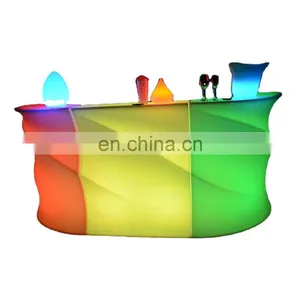 Color Changing Led Straight Bar Design Led Mobile Bar Portable Cocktail Waterproof Led Bar Counter thumbnail-1
