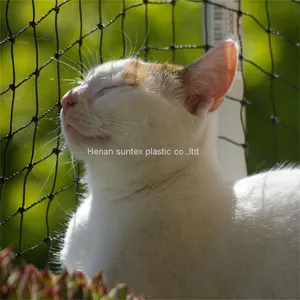 Cat Protection Net for Balcony, 4x3 m 6x3 m 8x3 m Black Cat Net Wire Reinforced With Fixing Rope and Accessories thumbnail-2