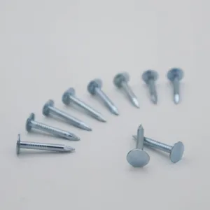 Flat Head Roofing Nails 1kg Box Galvanized Steel for Building Materials Wholesale thumbnail-4