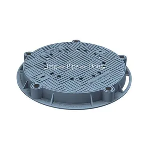 EN124 D400 Ductile Cast Iron Square Double Triangular Manhole Cover With Hinge Round thumbnail-5