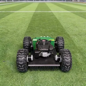 550mm Electric Start Wheeled Remote Control 35 Degree Slope Grass Cutting Mower thumbnail-1