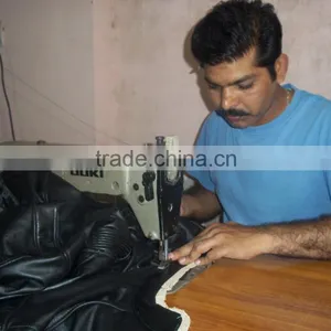 Man Leather Jacket Made of Black Genuine Sheep Skins thumbnail-5