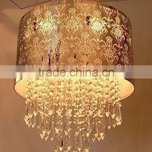Laser Metal Matched Crystal Chandelier Pendant Lamp thumbnail-3