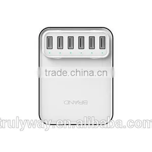 Trulyway 40W 6-USB Port Travel Charger for Most Tablet, Smart Phone Etc thumbnail-3