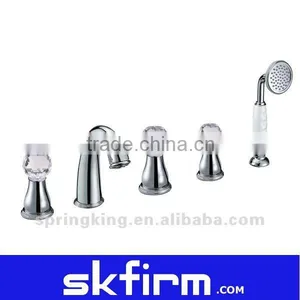 Contemporary Gold Plated Thermostatic Shower Mixer thumbnail-1